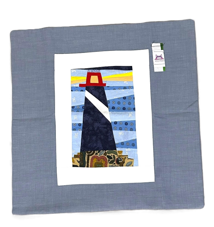 Potah na polštářek patchwork Maják